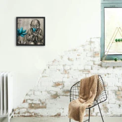 Broderie Diamant <br> Petit Bouddha Et Papillon 7 Broderie Diamant <br> Petit Bouddha Et Papillon -Atelier Broderie Diamant broderie diamant petit bouddha et papillon decor atelier broderie diamant