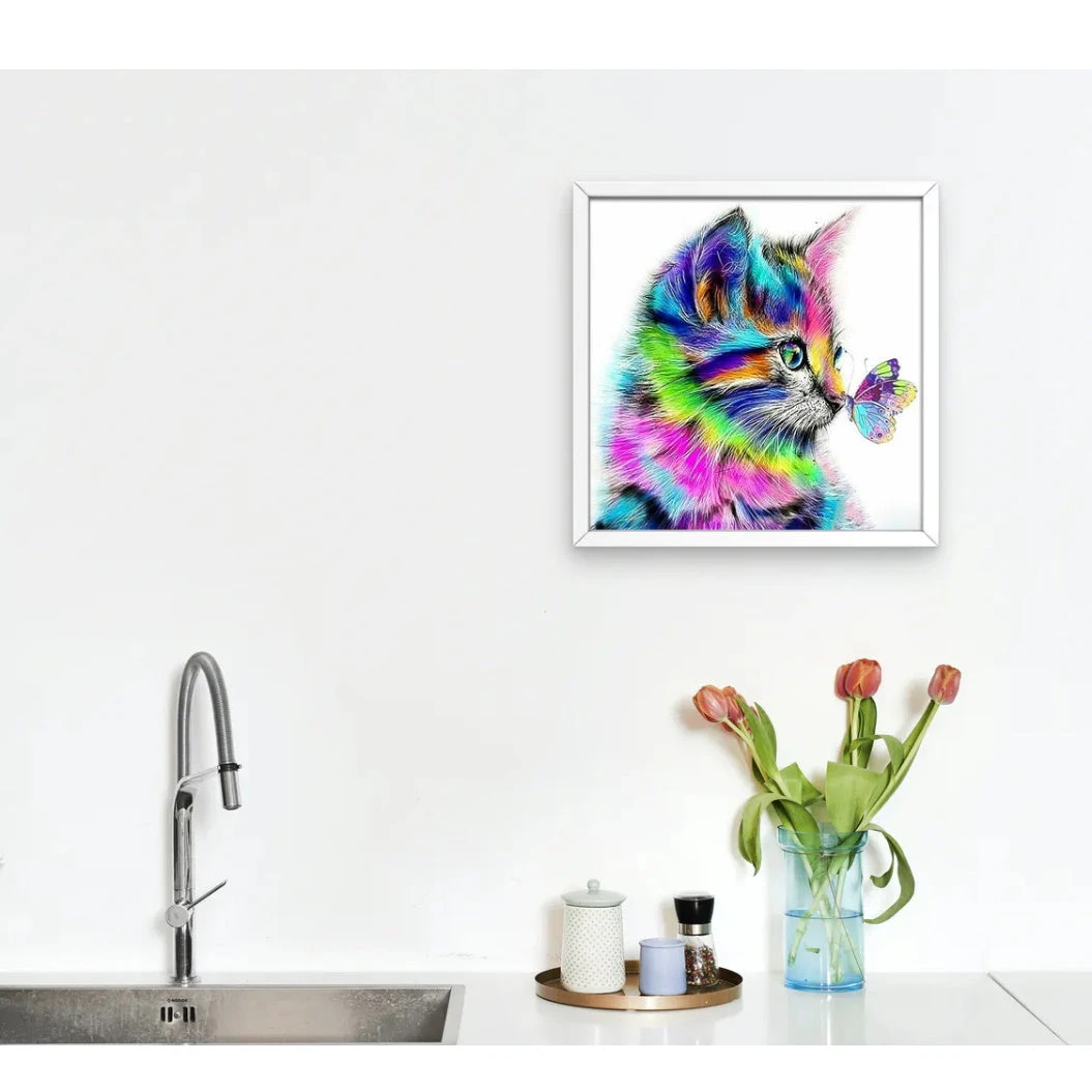 Broderie Diamant <br> Petit Chat Coloré 5 Broderie Diamant <br> Petit Chat Coloré – Image 3