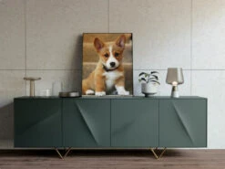 Broderie Diamant <br> Petit Chien Corgi -Atelier Broderie Diamant broderie diamant petit chien corgi decor atelier broderie diamant