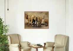 Broderie Diamant <br> Photo D'Éléphants -Atelier Broderie Diamant broderie diamant photo d elephants decor atelier broderie diamant