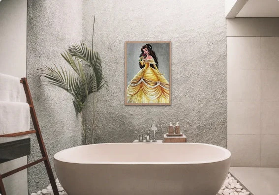 Broderie Diamant <br> Princesse Belle Et Sa Chevelure 5 Broderie Diamant <br> Princesse Belle Et Sa Chevelure – Image 3