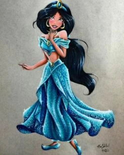 Broderie Diamant <br> Princesse Jasmine Danse