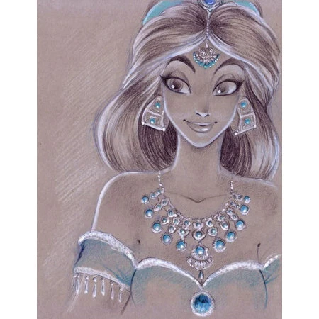 Broderie Diamant <br> Princesse Jasmine Et Ses Bijoux 3 Broderie Diamant <br> Princesse Jasmine Et Ses Bijoux