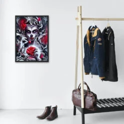 Broderie Diamant <br> Reine De La Mort -Atelier Broderie Diamant broderie diamant reine de la mort decor atelier broderie diamant