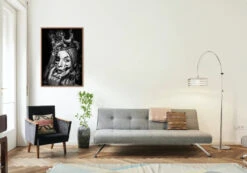 Broderie Diamant <br> Reine Des Crânes 7 Broderie Diamant <br> Reine Des Crânes -Atelier Broderie Diamant broderie diamant reine des cranes decor atelier broderie diamant