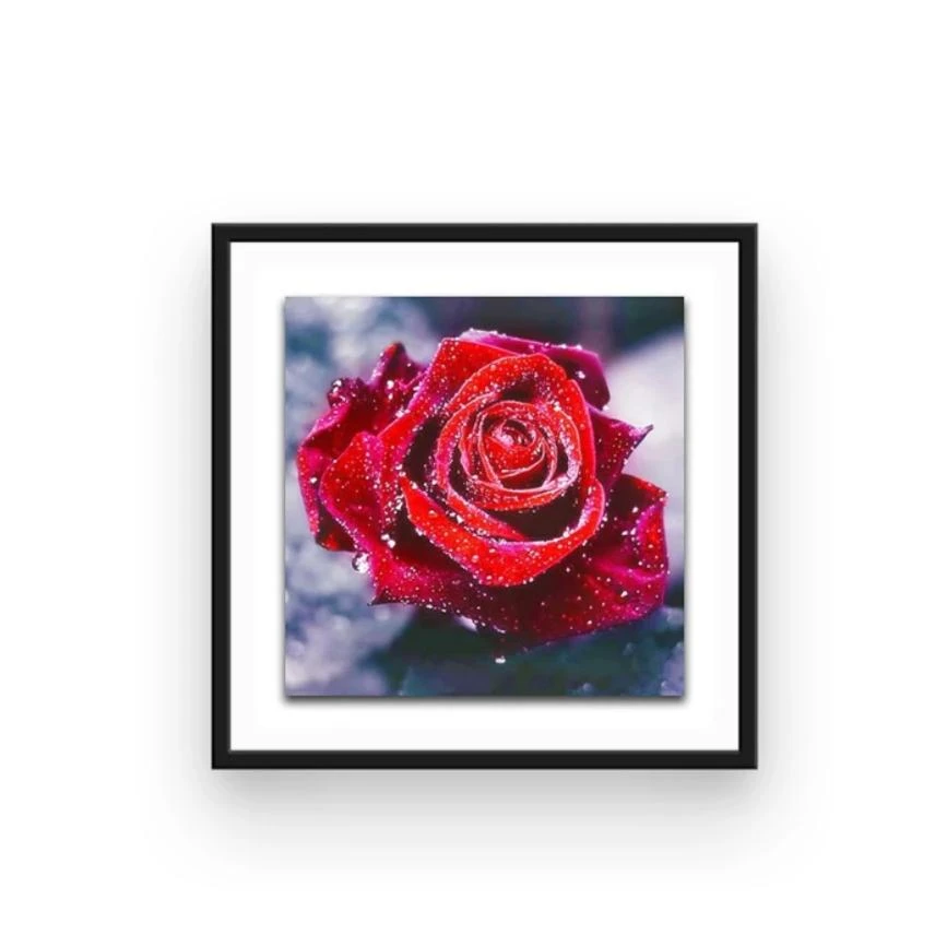 Broderie Diamant Rose Rouge 4 Broderie Diamant Rose Rouge – Image 2