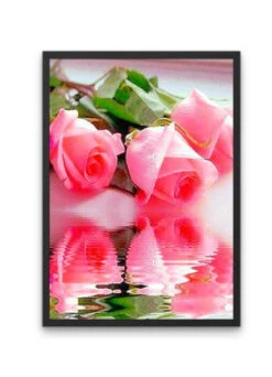 Atelier Broderie Diamant -Atelier Broderie Diamant broderie diamant roses et reflet deau cadre atelier broderie diamant