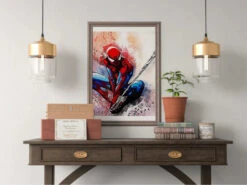 Broderie Diamant <br> Spider-Man Tisse Sa Toile -Atelier Broderie Diamant broderie diamant spider man tisse sa toile decor atelier broderie diamant