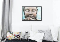 Broderie Diamant <br> Statue Bouddha & Lotus -Atelier Broderie Diamant broderie diamant statue lotus decor atelier broderie diamant