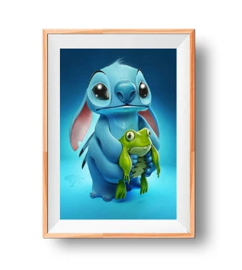 Broderie Diamant <br> Stitch Et Sa Grenouille 4 Broderie Diamant <br> Stitch Et Sa Grenouille – Image 2