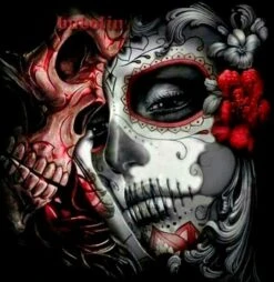 Broderie Diamant <br> Tête De Mort La Catrina