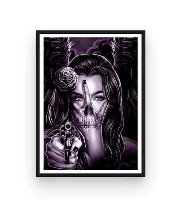 Broderie Diamant <br> Tête De Mort Tattoo 4 Broderie Diamant <br> Tête De Mort Tattoo – Image 2