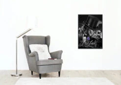 Broderie Diamant <br> Têtes De Morts Mariage -Atelier Broderie Diamant broderie diamant tetes de morts mariage decor atelier broderie diamant