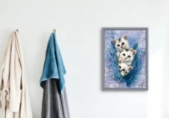 Broderie Diamant <br> Trois Petits Chatons -Atelier Broderie Diamant broderie diamant trois petits chatons decor atelier broderie diamant