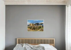 Broderie Diamant <br> Troupeau D'Éléphants -Atelier Broderie Diamant broderie diamant troupeau d elephants decor atelier broderie diamant