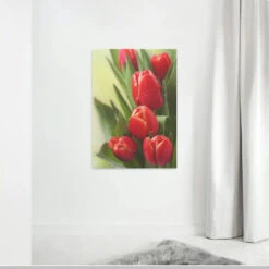 Broderie Diamant <br> Tulipes Rouges -Atelier Broderie Diamant broderie diamant tulipes rouges decor atelier broderie diamant