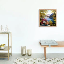 Broderie Diamant <br> Vallée Paradisiaque -Atelier Broderie Diamant broderie diamant vallee paradisiaque decor atelier broderie diamant