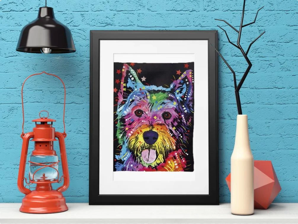 Broderie Diamant <br> Westie Coloré – Image 3