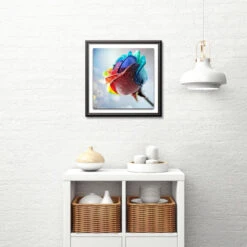 Broderie Diamant Rose Arc En Ciel -Atelier Broderie Diamant rose arc en ciel atelier broderie diamant decor